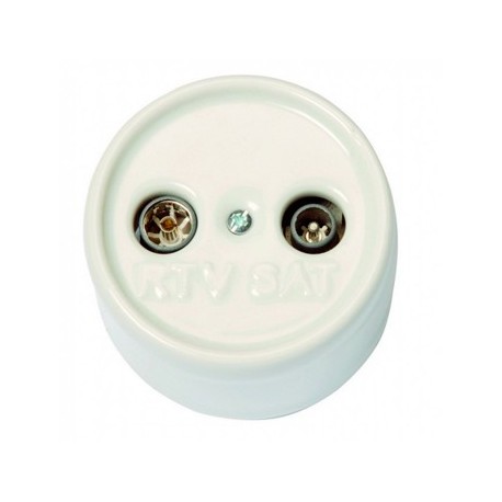 TOMA RTV/SAT ECUALIZADAS FINAL DE PORCELANA