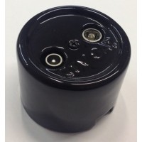 TOMA RTV/SAT ECUALIZADAS INTERMEDIA DE PORCELANA SALIENTE. NEGRO