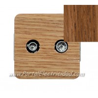 TOMA TV FINAL MADERA ROBLE ENVEJECIDO EDE50814RE