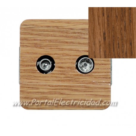 TOMA TV INTERMEDIA MADERA ROBLE ENVEJECIDO EDE50812RE