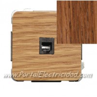 TOMA DE INFORMATICA RJ45 MADERA ROBLE ENVEJECIDO EDE50908RE
