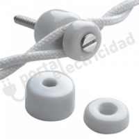 AISLADOR - SUJECION PARA CABLE TRENZADO EN COLOR BLANCO