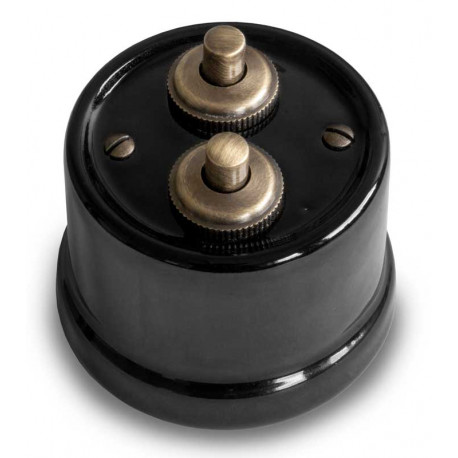 PULSADOR 10A 250V PORCELANA BLANCA FONTINI