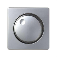 Tapa y boton para regulador giratorio simon 82 aluminio mate