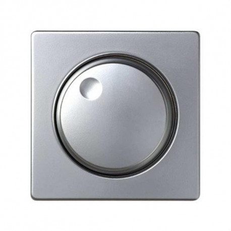 Tapa y boton para regulador giratorio simon 82 aluminio mate