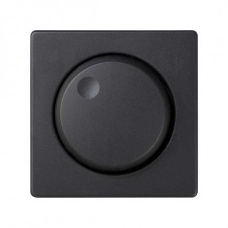 TAPA+BOTON PARA REGULADOR GIRATORIO SERIES SIMON 82. GRAFITO