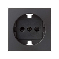 TAPA PARA BASE DE ENCHUFE II+TTL SCHUKO SERIES SIMON 82. GRAFITO
