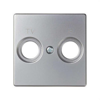 TAPA TOMA TV-R SERIES SIMON 82. ALUMINIO MATE