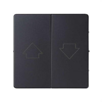 TECLA PARA PULSADOR DE PERSIANAS SERIES SIMON 82. GRAFITO