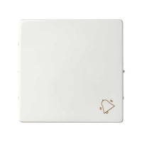 TECLA PULSADOR CON SIMBOLO TIMBRE SERIES SIMON 82. BLANCO