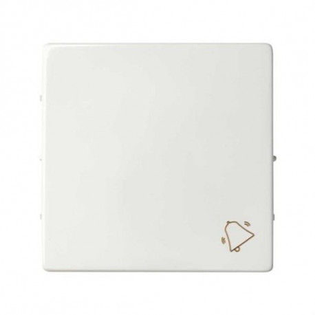 TECLA PULSADOR CON SIMBOLO TIMBRE SERIES SIMON 82. BLANCO