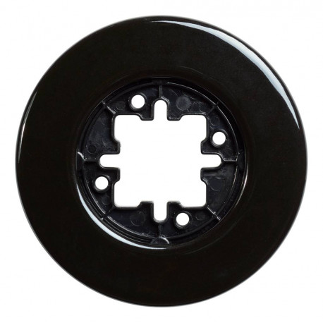 Marco Simple de Porcelana de Superficie Negra Fontini DO