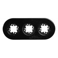 Marco Triple de Porcelana de Superficie Blanco Fontini DO