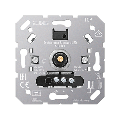 Dimmer giratorio estándar para LED JUNG JUN1730DD