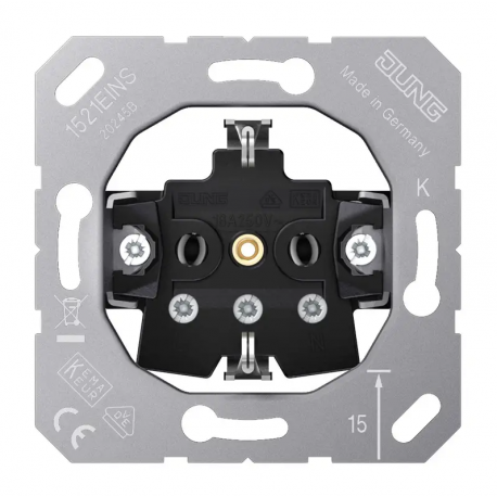 Enchufe sin cazoleta conexión tornillos 1521EINS