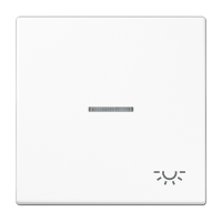 Tecla c/visor/simb luz LS bl alpi  JUNG JUNLS990KO5LWW