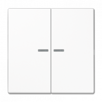 Tecla doble c/visor LS blanco alpino  JUNG JUNLS995KO5WW