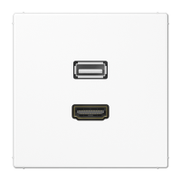 Placa HDMI/USB 20 LS bl alpi  JUNG JUNMALS1163WW