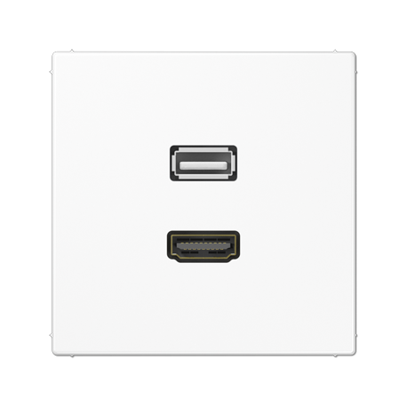 Placa HDMI/USB 20 LS bl alpi  JUNG JUNMALS1163WW