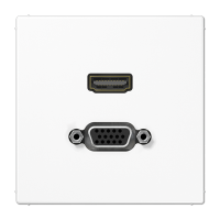 Placa HDMI/VGA LS blanco alpino  JUNG JUNMALS1173WW