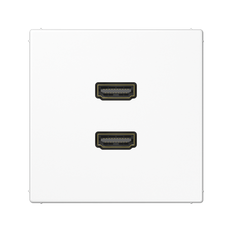 Placa HDMI 2 tomas LS blanco alpino   JUNG JUNMALS1133WW