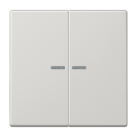 Tecla doble c/visor LS gris claro  JUNG JUNLS995KO5LG