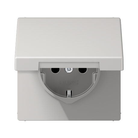 Enchufe t abat/prot contacto LS gris cl  JUNG JUNLS1520KIKLLG