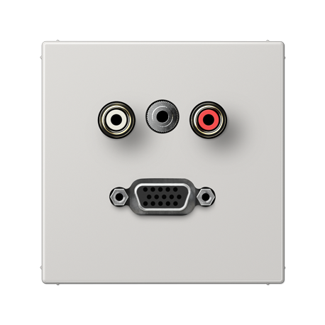 Placa CA/Miniklinke/VGA LS gris cl JUNG JUNMALS1072LG