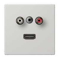 Placa CA/Miniklinke/HDMI LS gris cl  JUNG JUNMALS1082LG