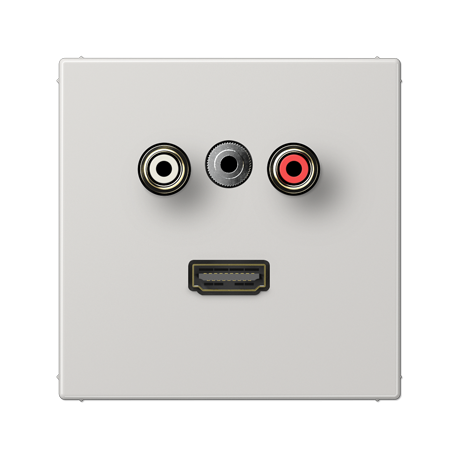 Placa CA/Miniklinke/HDMI LS gris cl  JUNG JUNMALS1082LG