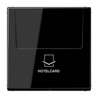 Tarjetero hotel LS negro  JUNG JUNLS590CARDSW
