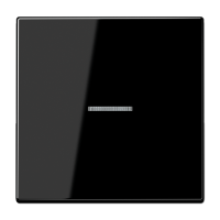 Tecla simple c/visor LS negro  JUNG JUNLS990KO5SW