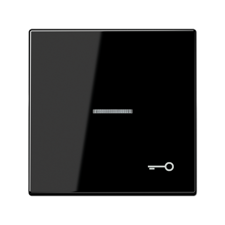 Tecla c/visor simb puerta LS negro  JUNG JUNLS990KO5TSW