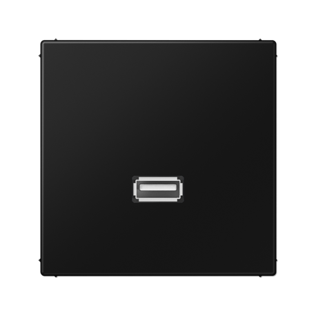 Placa USB 20 LS negro  JUNG JUNMALS1122SW