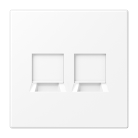 Placa ModJack 2 tomas LS bl mate  JUNG JUNLS1969-25WEWWM