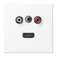 Placa CA/Miniklinke/HDMI LS bl mate JUNG JUNMALS1082WWM