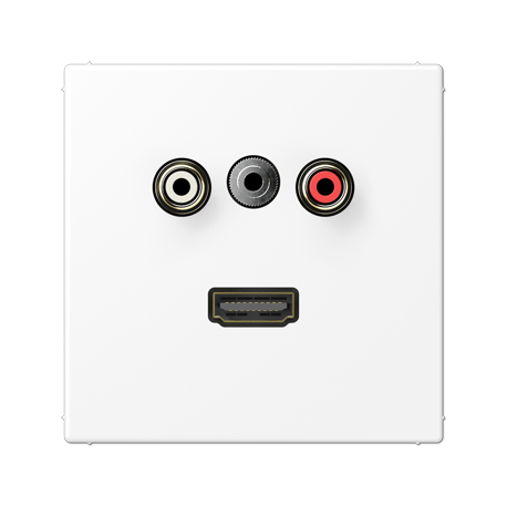 Placa CA/Miniklinke/HDMI LS bl mate JUNG JUNMALS1082WWM