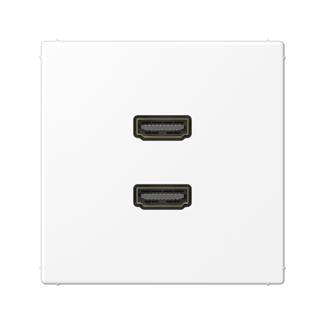 Placa HDMI 2 tomas LS blanco mate  JUNG JUNMALS1133WWM