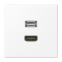 Placa HDMI/USB 20 LS bl Mate  JUNG JUNMALS1163WWM