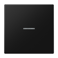 Tecla simple c/ visor LS negro mate JUNG JUNLS990KO5SWM