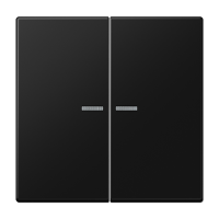 Tecla doble c/ visor LS negro mate  JUNG JUNLS995KO5SWM