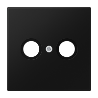 Placa toma TV LS negro mate JUNG JUNLS990TVSWM