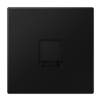 Placa Mod Jack 1 toma LS negro mate JUNG JUNLS1969-15WESWM