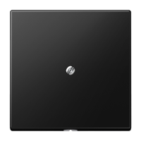 Placa con salida cable LS negro mate JUNG JUNLS990ASWM