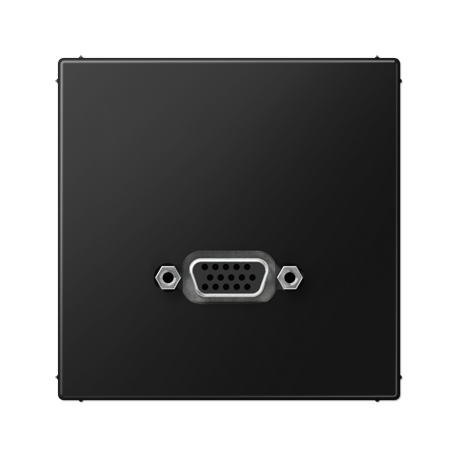 Conexión multimedia VGA LS negro JUNG JUNMALS1102SWM