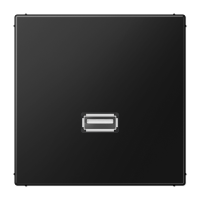 Conexión multimedia USB 20 LS negro JUNG JUNMALS1122SWM