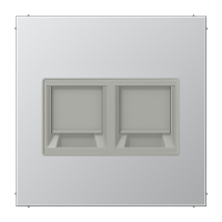 Placa ModJack 2 tomas WE LS alum  JUNG JUNAL1969-25WE