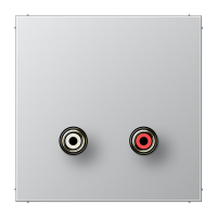 Placa Cinch audio LS aluminio JUNG JUNMAAL1021