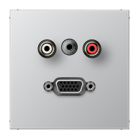 Placa CA/Miniklinke/VGA LS aluminio  JUNG JUNMAAL1072