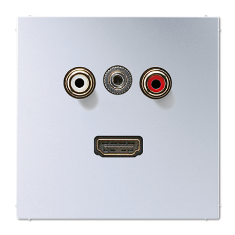 Placa CA/Miniklinke/HDMI LS aluminio  JUNG JUNMAAL1082